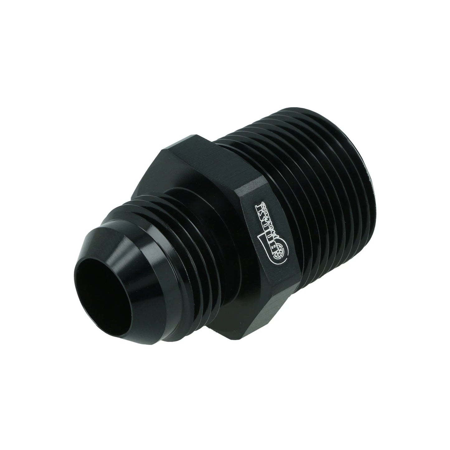 BOOST products Adapter -10 AN male to NPT 3/4" male - satin black