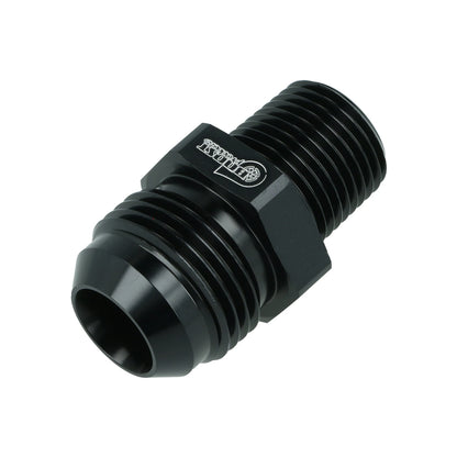 BOOST products Adapter -12 AN male to NPT 1/2" male - satin black