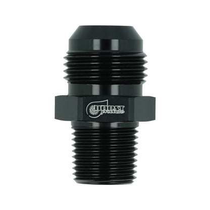 BOOST products Adapter -12 AN male to NPT 1/2" male - satin black