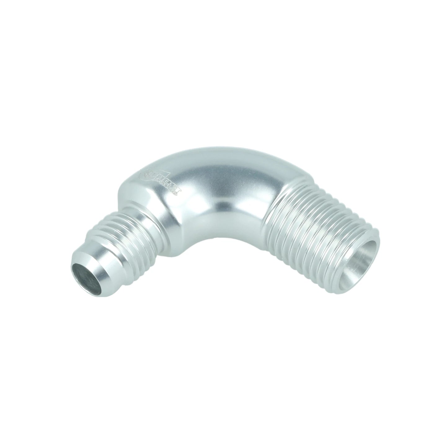 BOOST products Adapter -4 AN male to NPT 1/4" male - 90° - silver