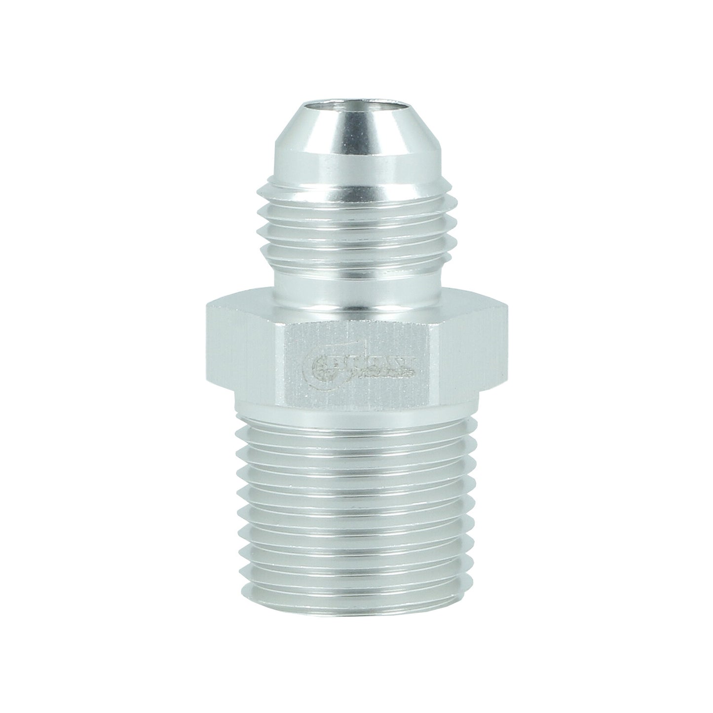 BOOST products Adapter Dash 6 male to NPT 1/4" male - satin silver