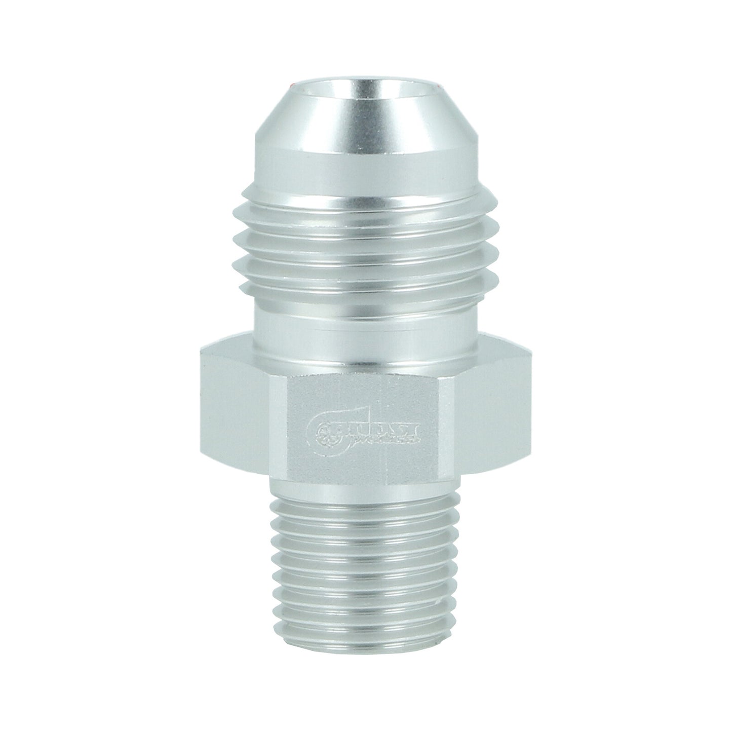 BOOST products Adapter Dash 6 male to NPT 1/8" male - satin silver