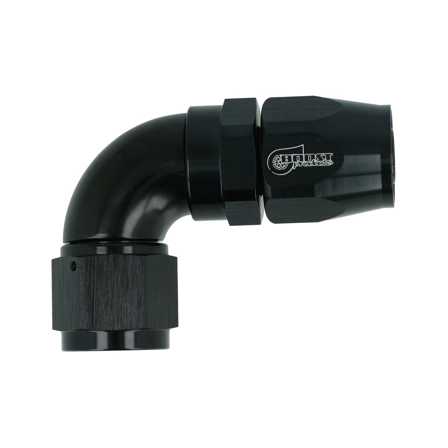 BOOST products High Flow Swivel Hose End Dash 10 - 90° - black