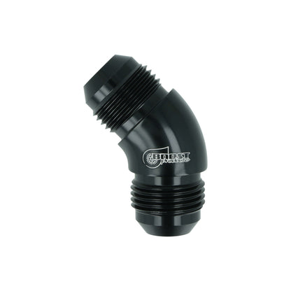 BOOST products High Flow Adapter Union Dash 10 male to Dash 10 male - 45° - black