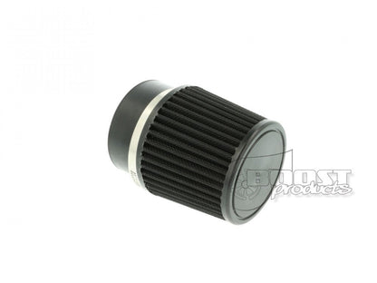 BOOST Products Universal Air Filter 76mm (3.0") ID Connection, 89mm (3.5") length, black