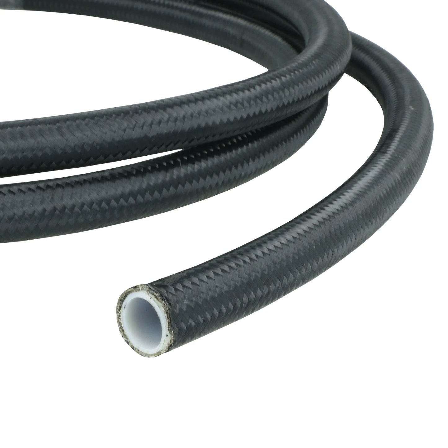 BOOST products PTFE Hydraulic Hose -8 AN - 2ft (1.8m) - Black Nylon