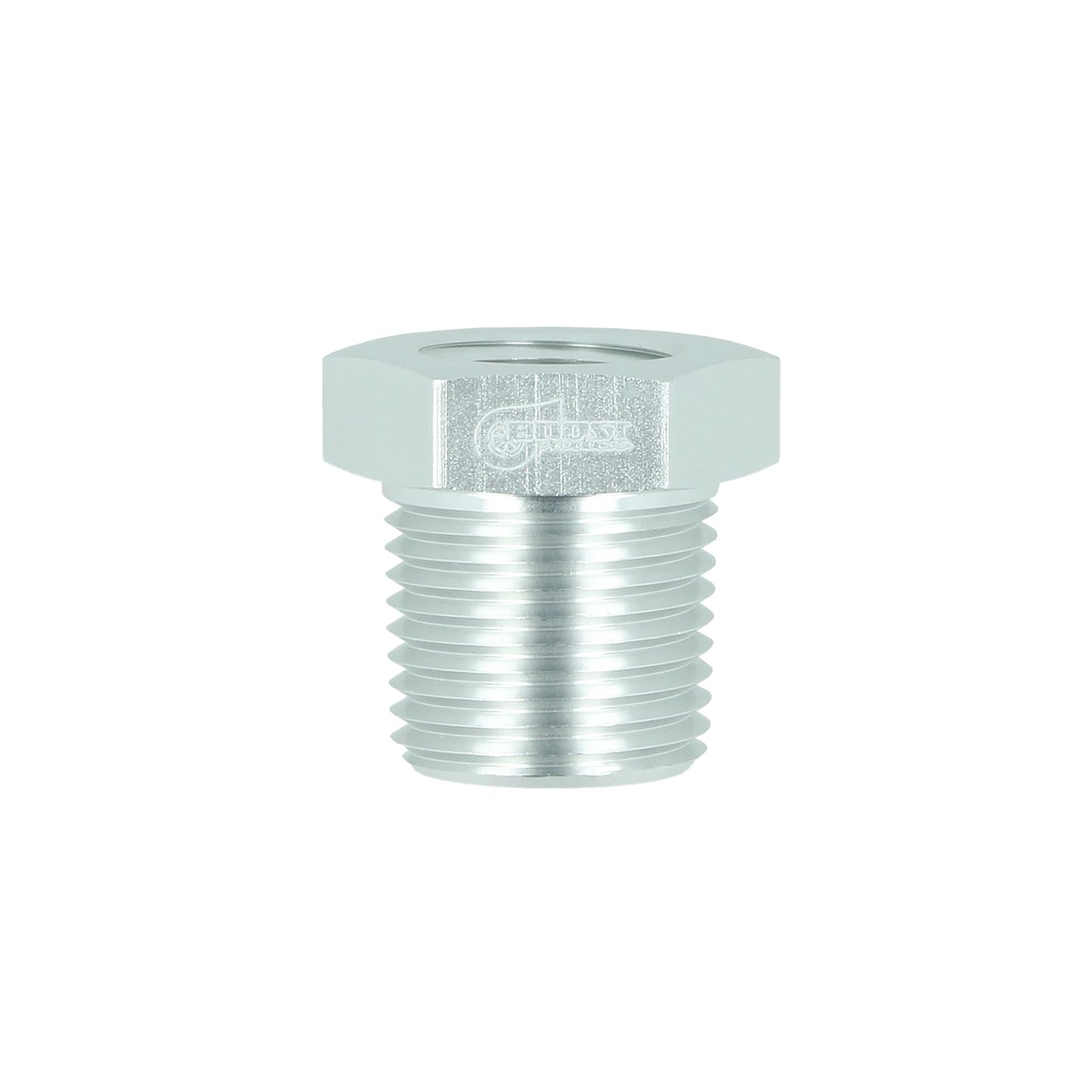 BOOST products Screw-in Reducer NPT 1/4" female to NPT 3/8" male - satin silver