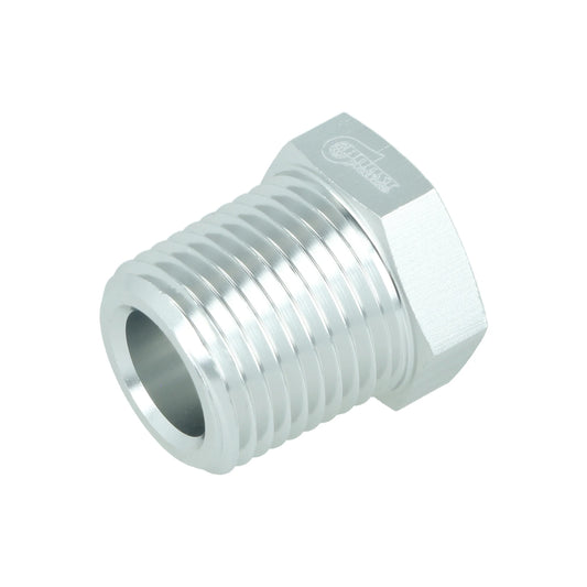 BOOST products Screw-in Reducer NPT 1/8" female to NPT 1/2" male - satin silver