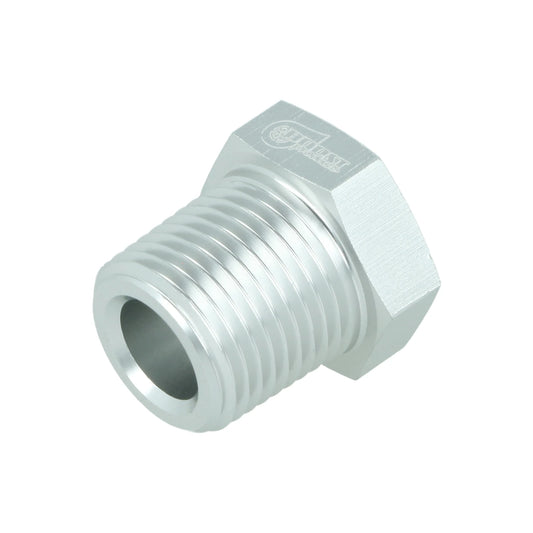 BOOST products Screw-in Reducer NPT 1/8" female to NPT 3/8" male - satin silver