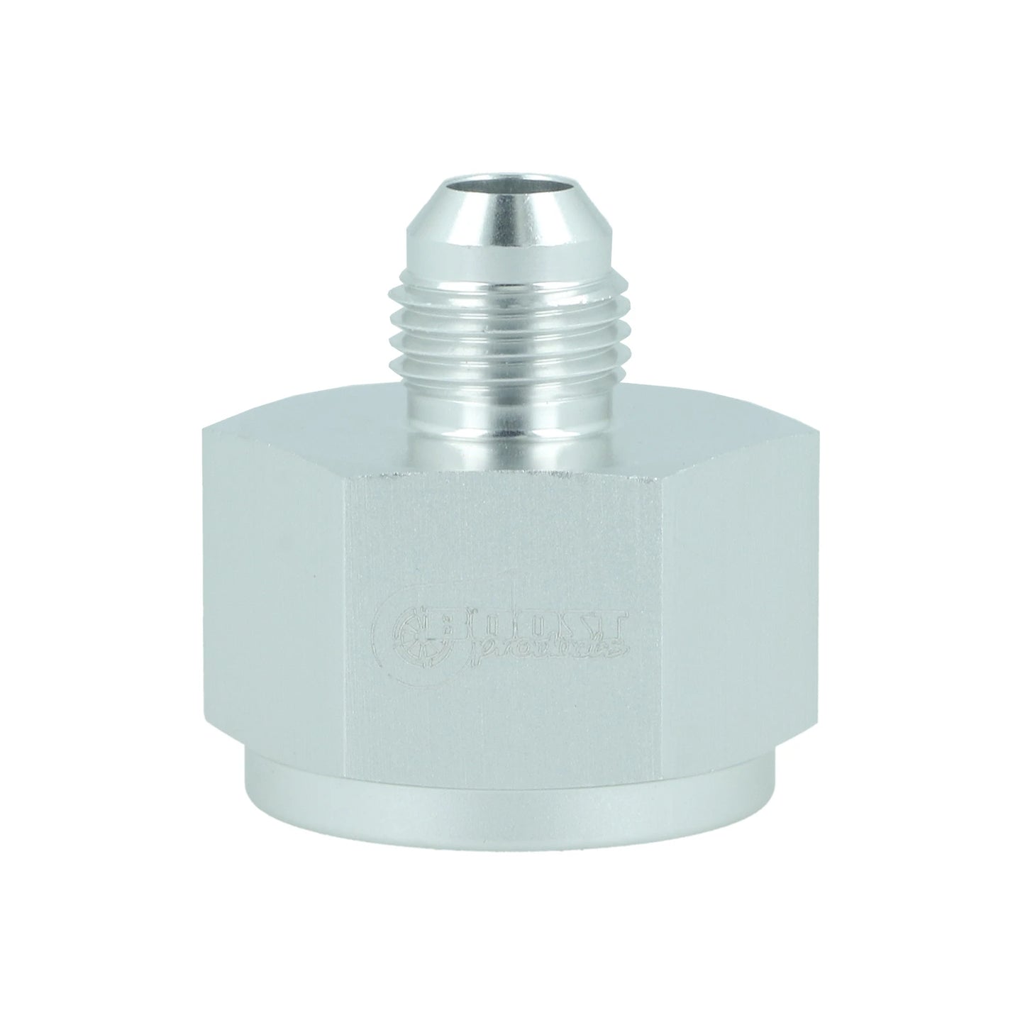 BOOST products Adapter Reducer ORB -10 AN female to -6 AN male - satin silver