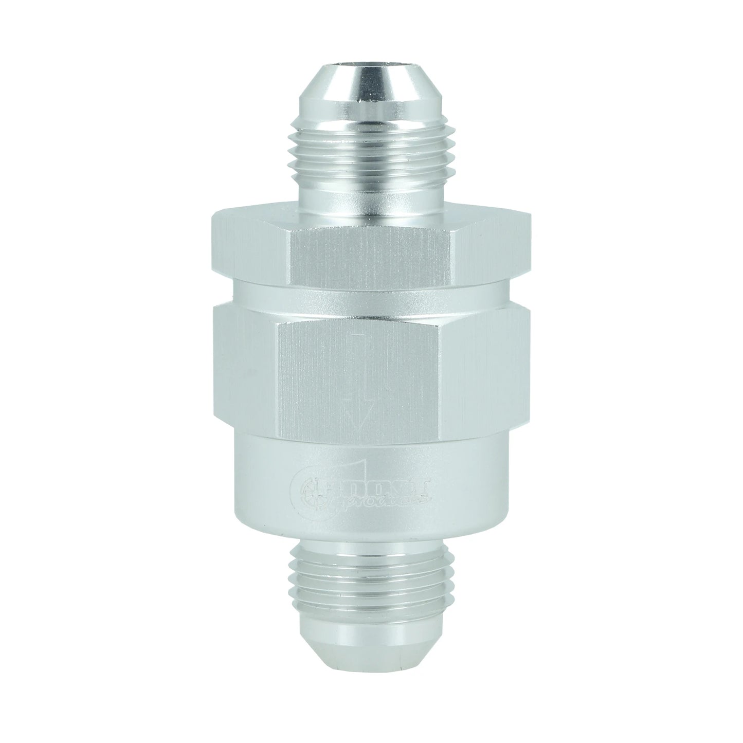 BOOST products One Way Check Valve -8 AN male - satin silver