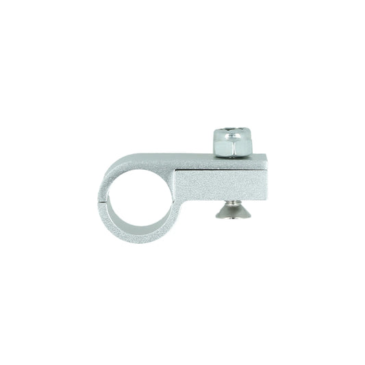 BOOST products Single Hose P-Clamp Bracket 14,3mm (9/16") - satin silver