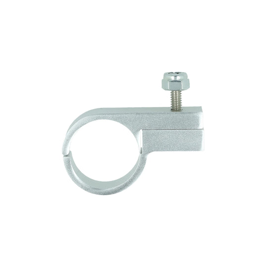 BOOST products Single Hose P-Clamp Bracket 24mm (15/16") - satin silver