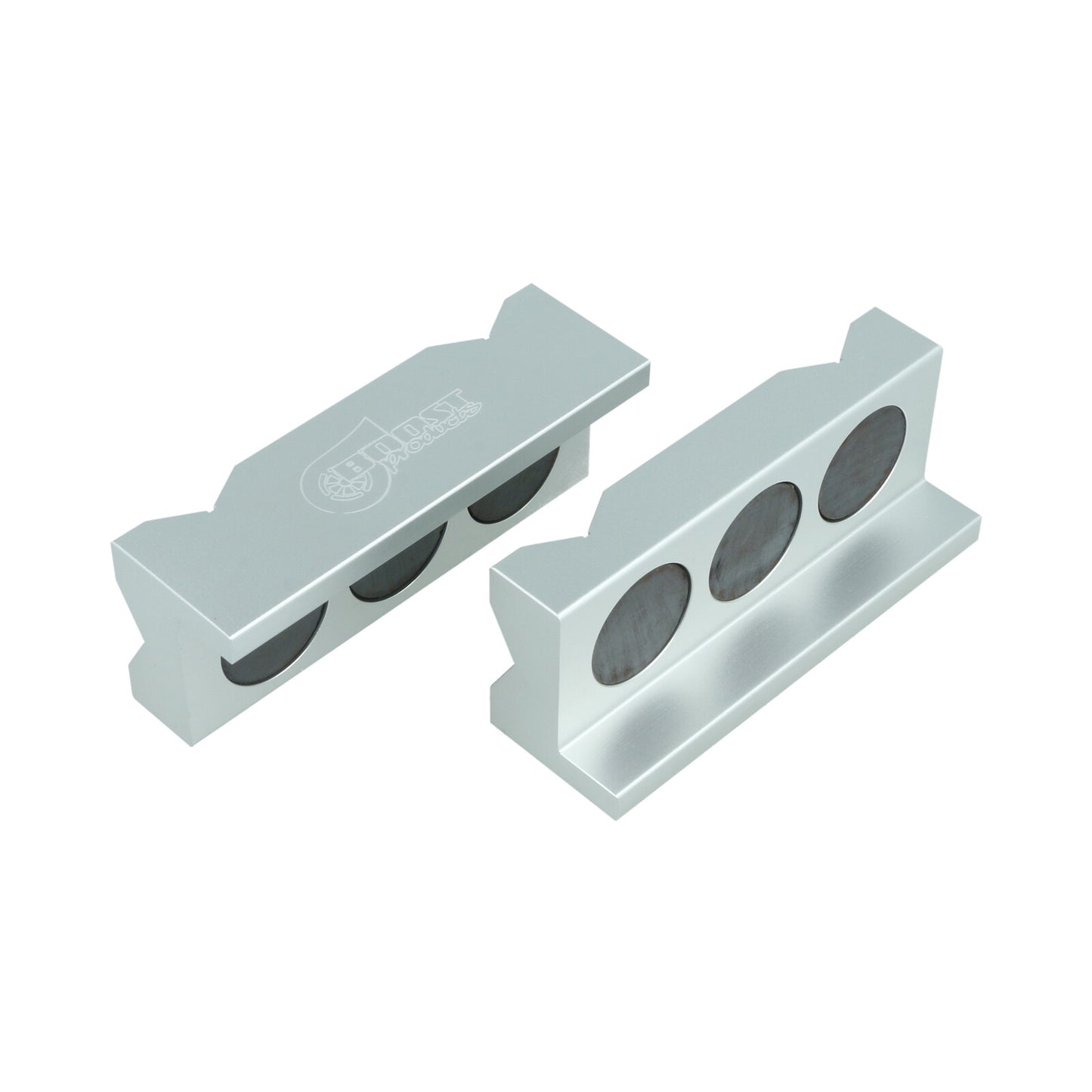 BOOST products Vise Jaws with Magnet for Dash Fittings - satin silver