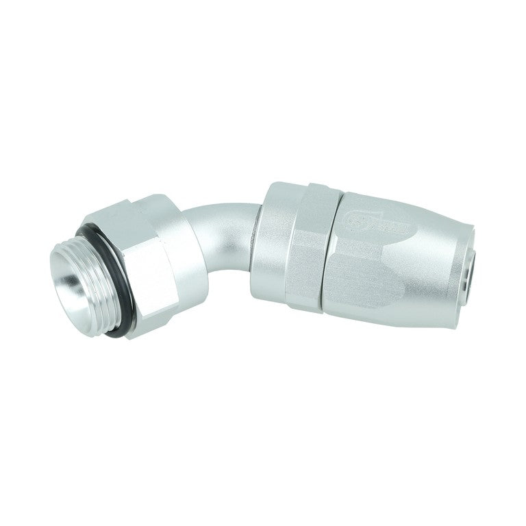 BOOST Products Swivel Hose End -10 AN to M22x1.5mm male with O-Ring - 45 degree, silver