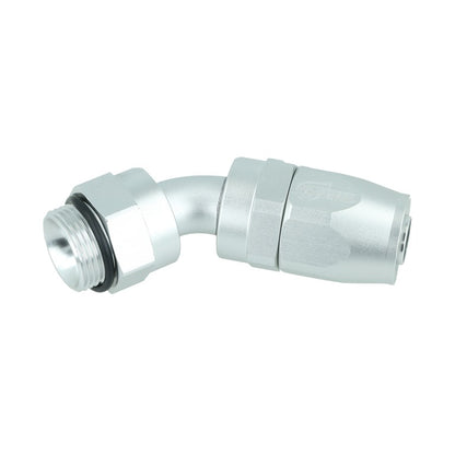 BOOST Products Swivel Hose End -10 AN to M22x1.5mm male with O-Ring - 45 degree, silver