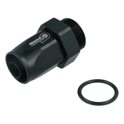 BOOST Products Swivel Hose End -08 AN to M22x1.5mm male with O-Ring - straight, black