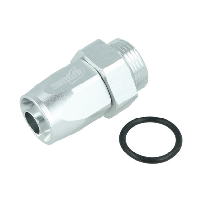 BOOST Products Swivel Hose End -08 AN to M22x1.5mm male with O-Ring - straight, silver