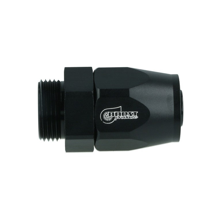 BOOST Products Swivel Hose End -10 AN to M22x1.5mm male with O-Ring - straight, black