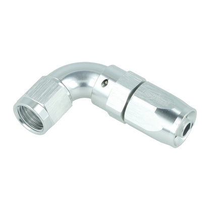 BOOST Products High Flow Swivel Hose End -06 AN - 90 degree, silver