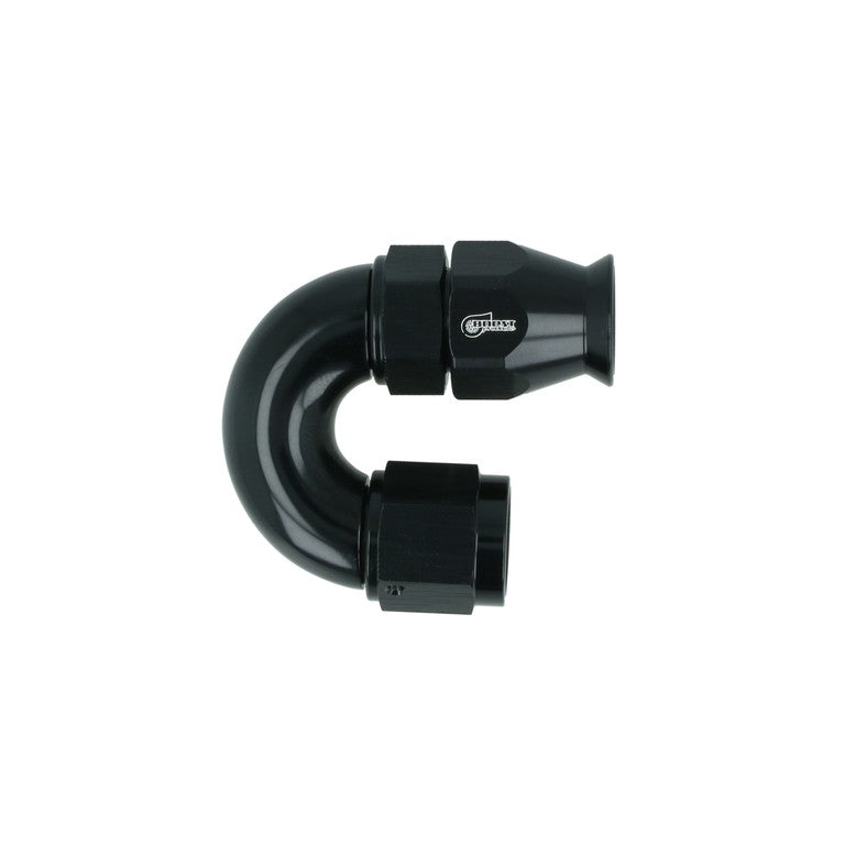 BOOST Products High Flow PTFE Swivel Hose End -06 AN - 180 degree, black