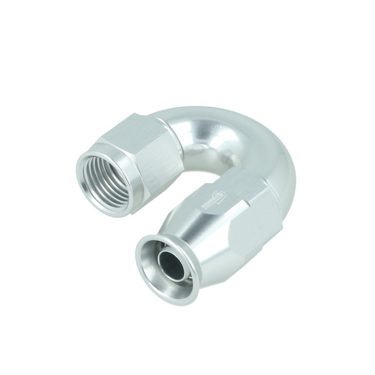 BOOST Products High Flow PTFE Swivel Hose End -06 AN - 180 degree, silver