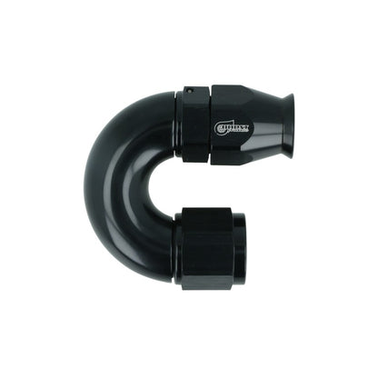 BOOST Products High Flow PTFE Swivel Hose End -08 AN - 180 degree, black