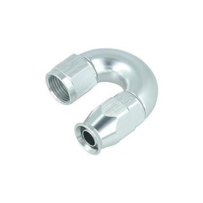 BOOST Products High Flow PTFE Swivel Hose End -08 AN - 180 degree, silver