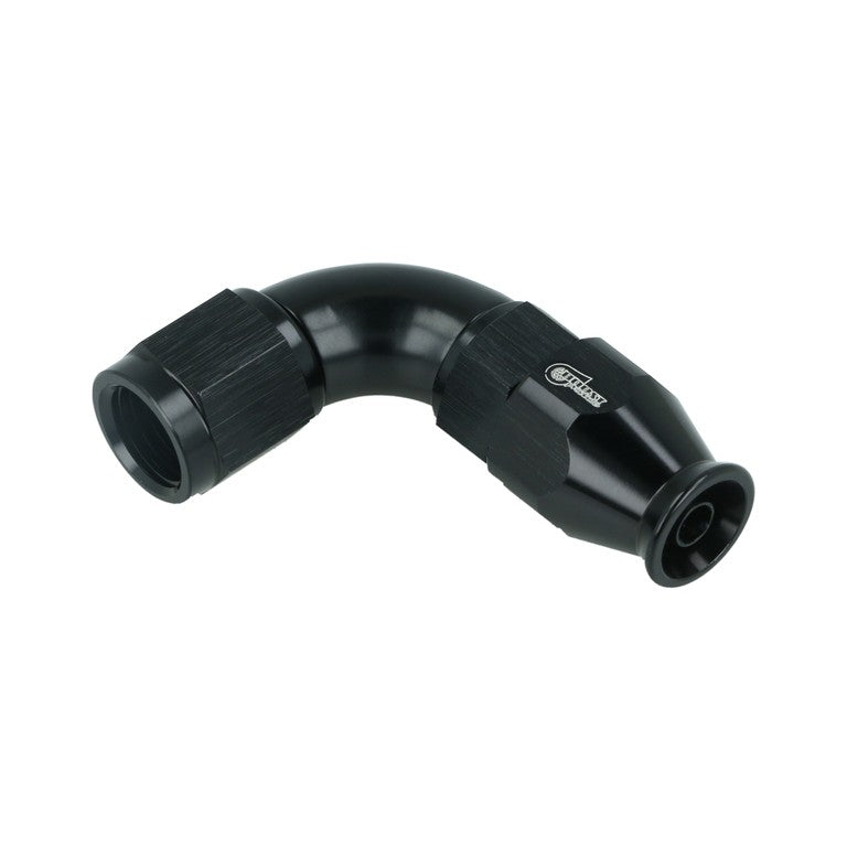 BOOST Products High Flow PTFE Swivel Hose End -04 AN - 90 degree, black
