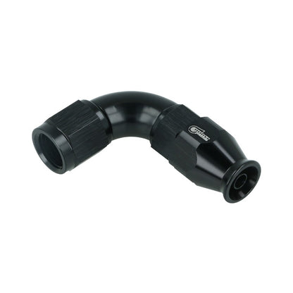 BOOST Products High Flow PTFE Swivel Hose End -04 AN - 90 degree, black
