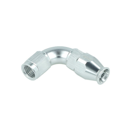 BOOST Products High Flow PTFE Swivel Hose End -04 AN - 90 degree, silver