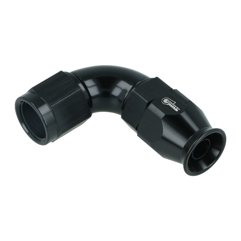 BOOST Products High Flow PTFE Swivel Hose End -06 AN - 90 degree, black