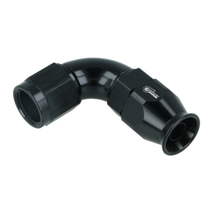 BOOST Products High Flow PTFE Swivel Hose End -06 AN - 90 degree, black