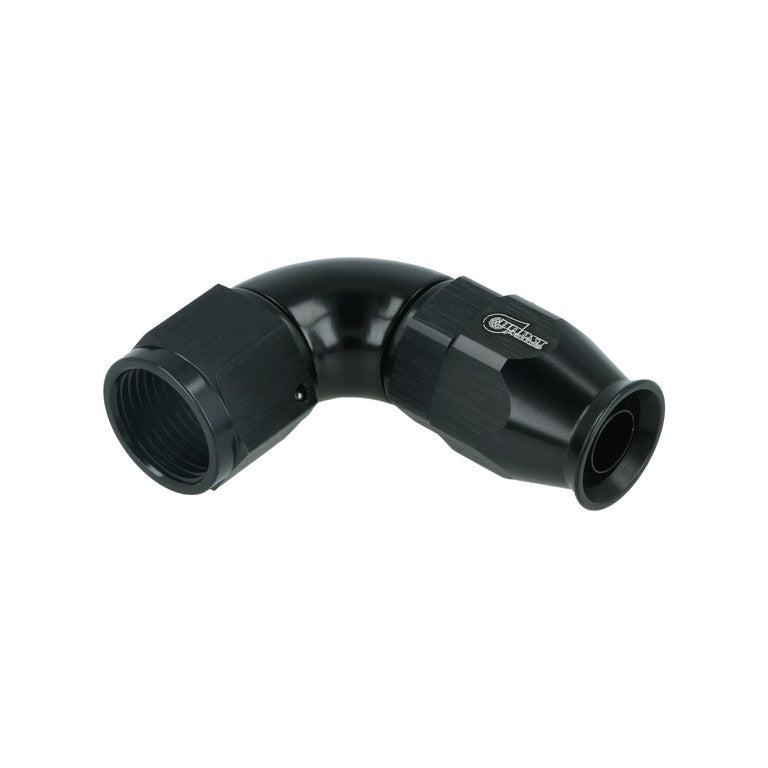 BOOST Products High Flow PTFE Swivel Hose End -08 AN - 90 degree, black