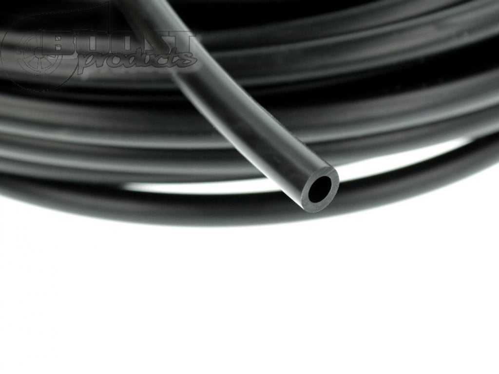 BOOST Products Silicone Vacuum Hose 6mm (0.225") ID, black, 9ft (3m) Roll