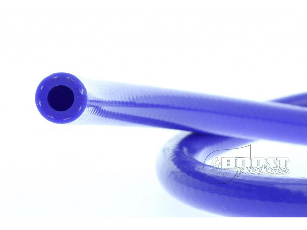 BOOST Products Silicone Vacuum Hose Reinforced 6mm (0.225") ID, blue, 15m (50ft) Roll