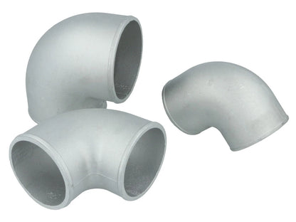 90° Aluminium Cast Elbow 2.50" / 63mm - tight radius