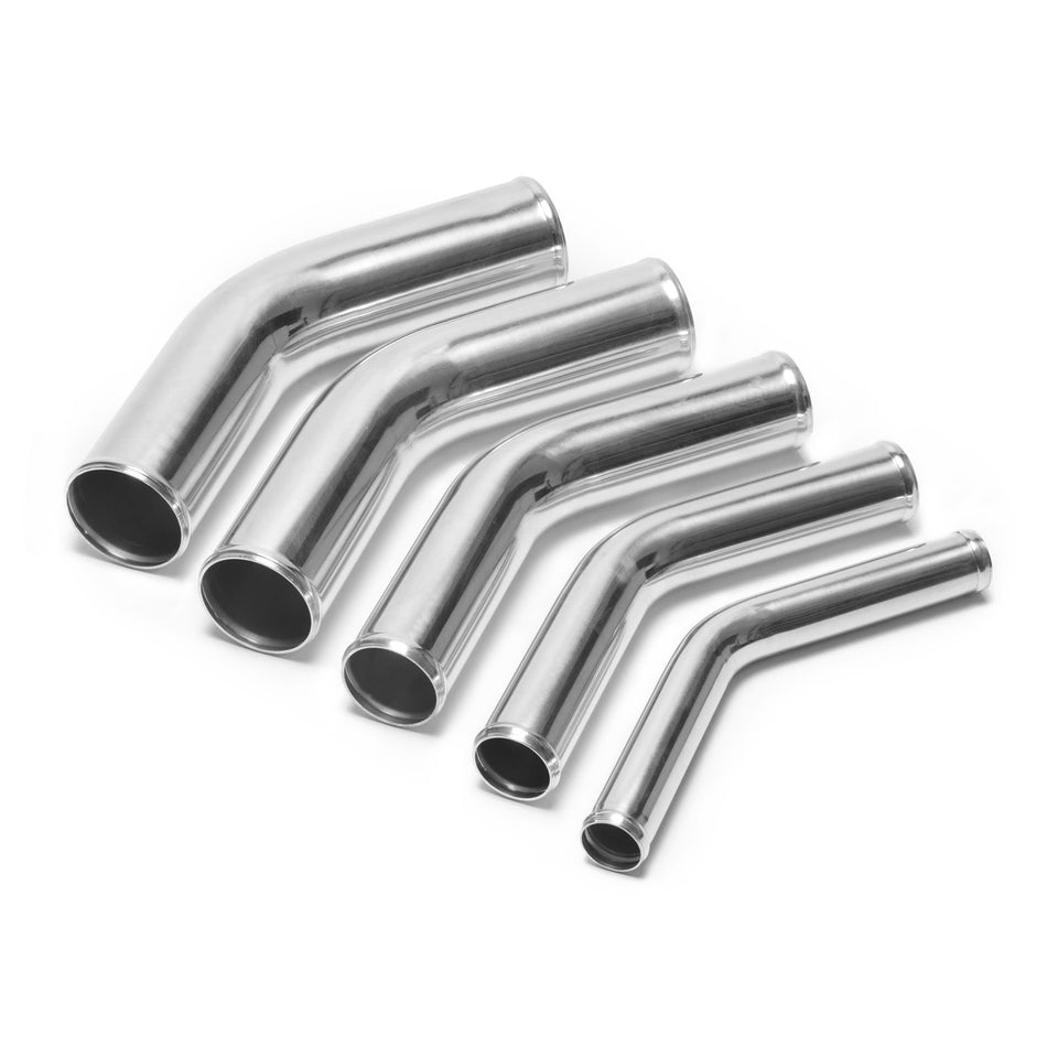 BOOST Products Aluminum Tubing 45 degree Mandrel Bend polished