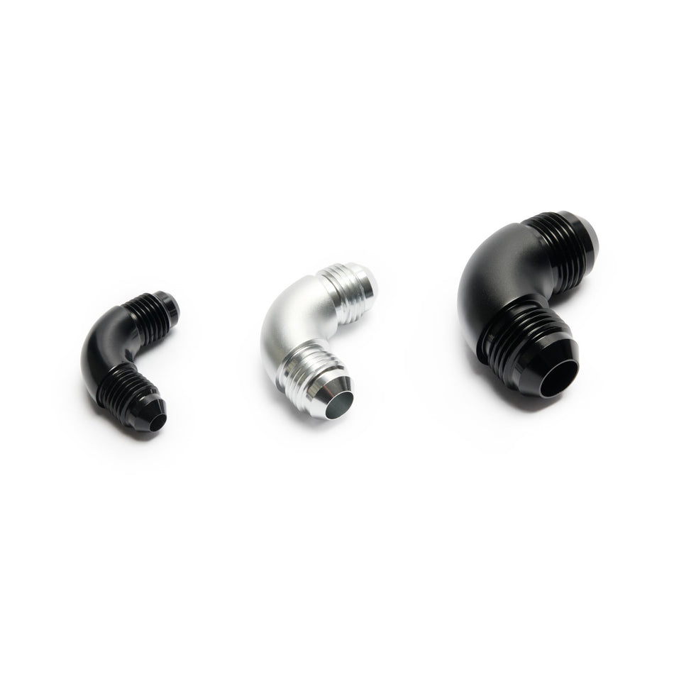 Union Adapter High Flow -AN Male to Male - 90°