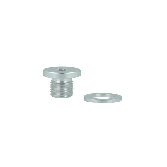 BOOST products Plug M10x1mm male - satin silver