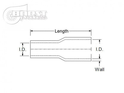 BOOST Products Silicone Reducer Coupler, 5/8" - 1/2" ID, Blue