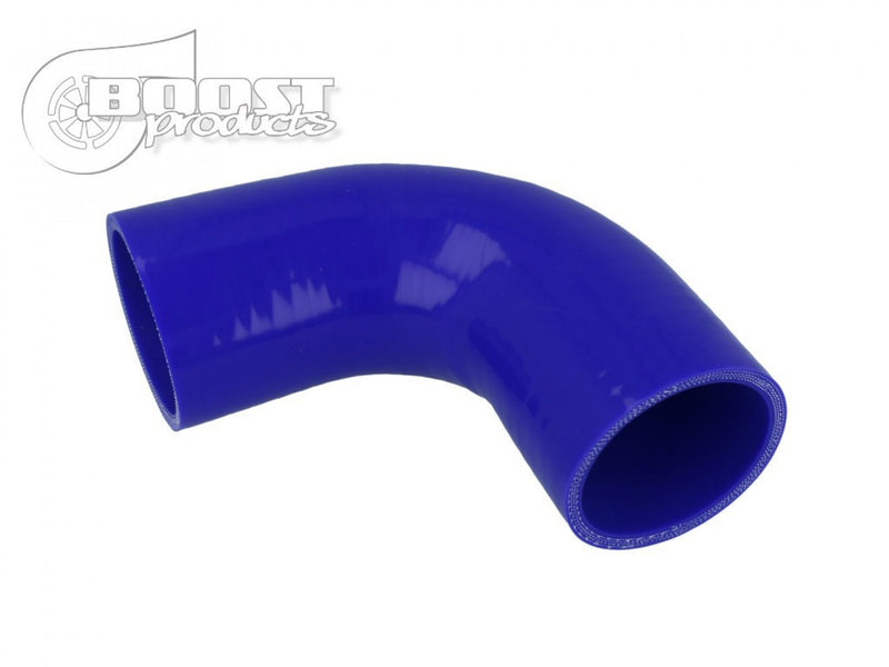 BOOST Products Silicone Elbow 90 Degrees, 3-1/4" ID, Blue