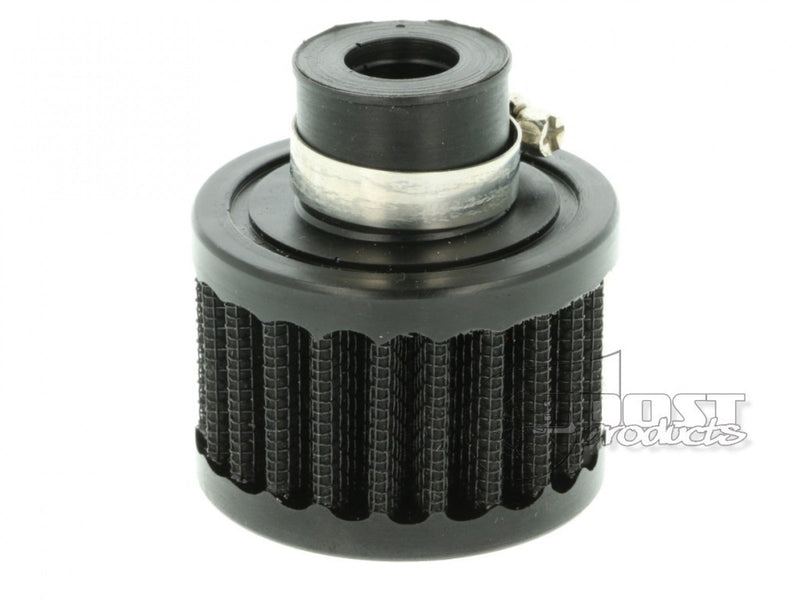 BOOST Products Crankcase Breather Filter with 3/4" ID Connection, Black