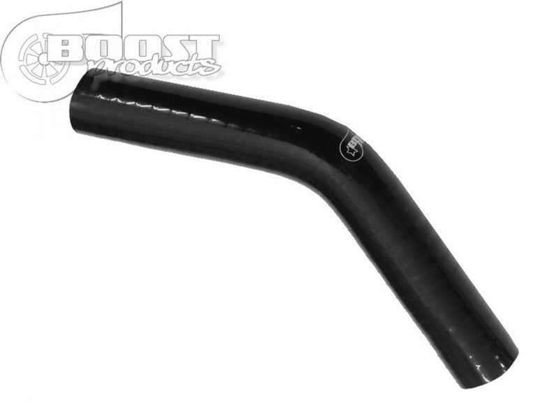 BOOST Products Silicone Elbow 45 Degrees, 2- 9/16" ID, Black