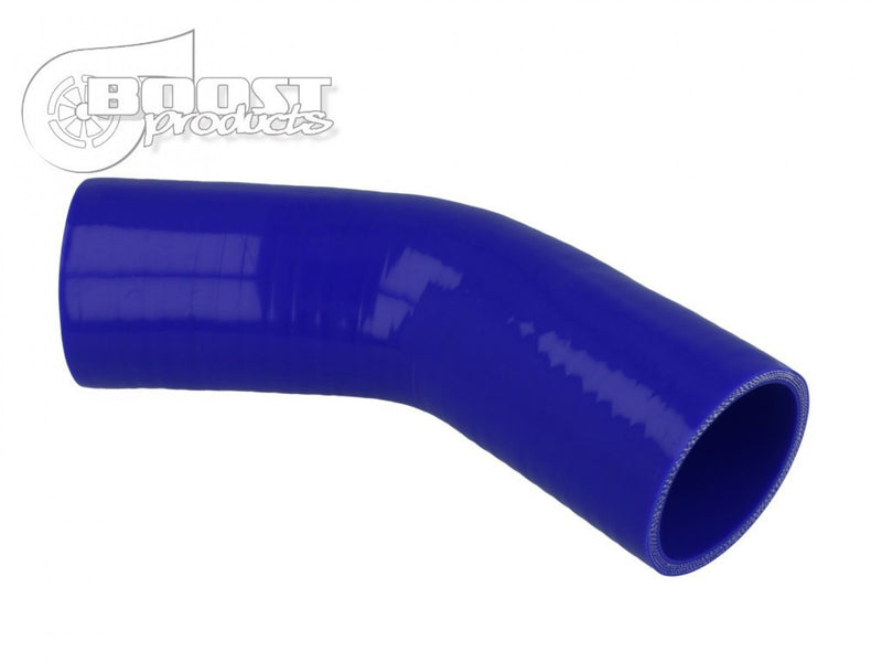 BOOST Products Silicone Elbow 45 Degrees, 1-3/16" ID, Blue