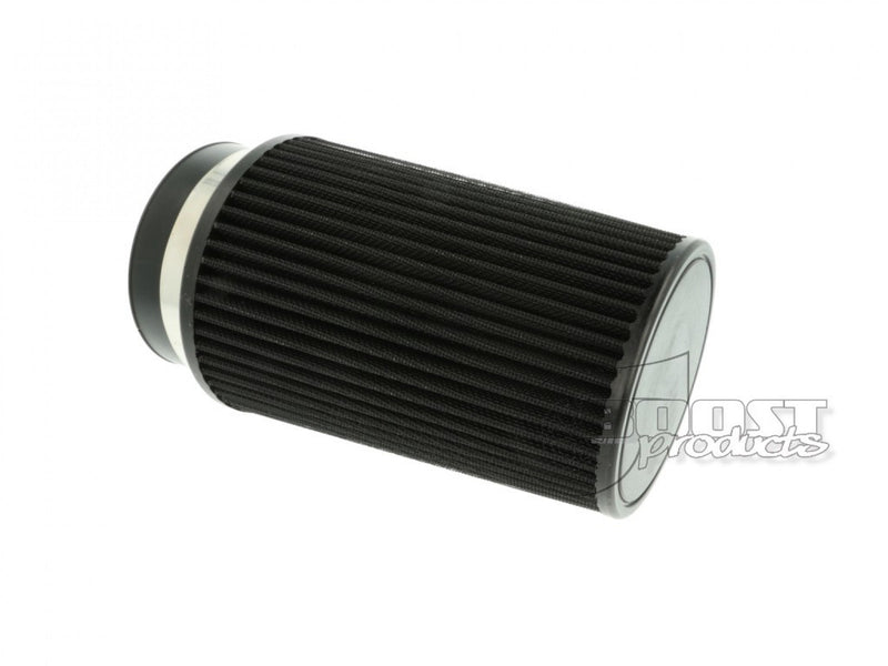 BOOST Products Universal Air Filter 3-15/16" ID Connection, 7-7/8" Length, Black