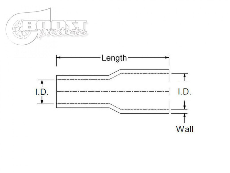 BOOST Products Silicone Reducer Coupler, 3-1/8 - 3" ID, Blue