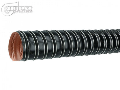 BOOST Products Silicone Air Duct Hose 1" ID, 6' Length, Black