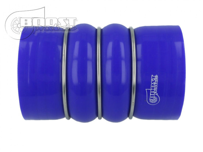 BOOST Products Silicone Coupler with Double Hump, 3" ID, Blue