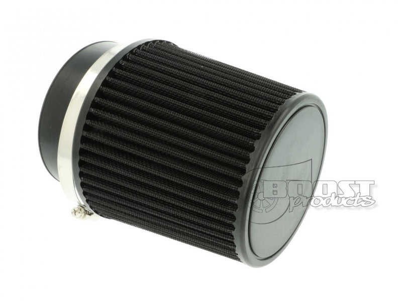 BOOST Products Universal Air Filter 3-15/16" ID Connection, 5" Length Black